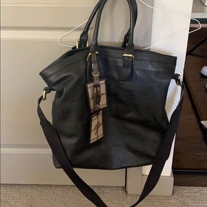 Burberry black two-way bag